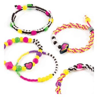 Make It Real Neon Black and White Bracelets image number 2