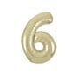 Giant Gold Foil Balloon Number 6 image number 2