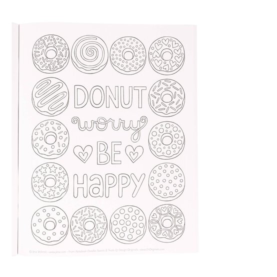 Notebook Doodles Sweets and Treats Colouring and Activity Book image number 3