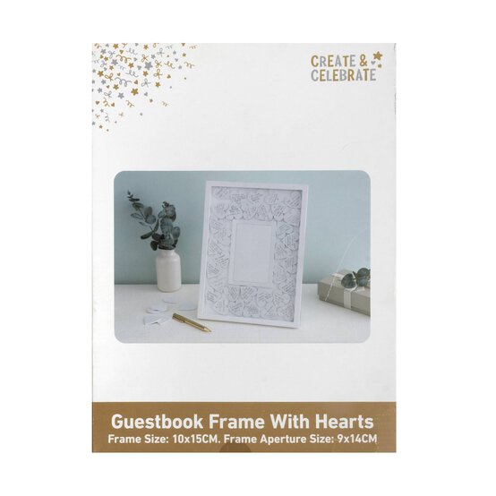 Create & Celebrate Guestbook Frame with Hearts image number 6