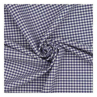 Purple 1/8 Gingham Fabric by the Metre