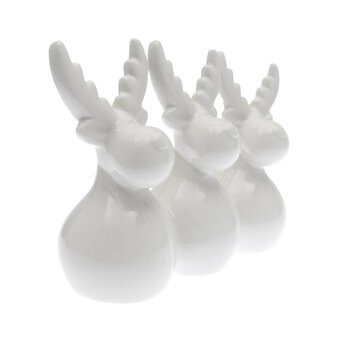 Three Reindeer Sitting Decoration 14cm