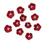 Sangria Pearl Blossom Paper Flowers 20 Pack image number 1