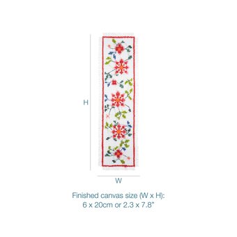 Trimits Floral Cross Stitch Bookmark Kit image number 4