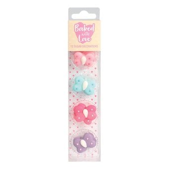 Baked With Love Butterfly Sugar Toppers 12 Pack