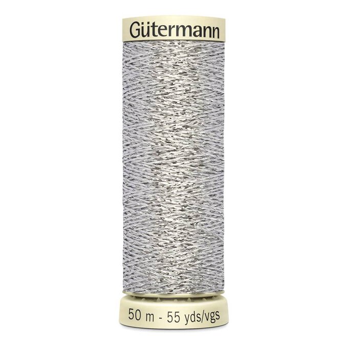 Gutermann Silver Metallic Effect Thread 50m (41) image number 1