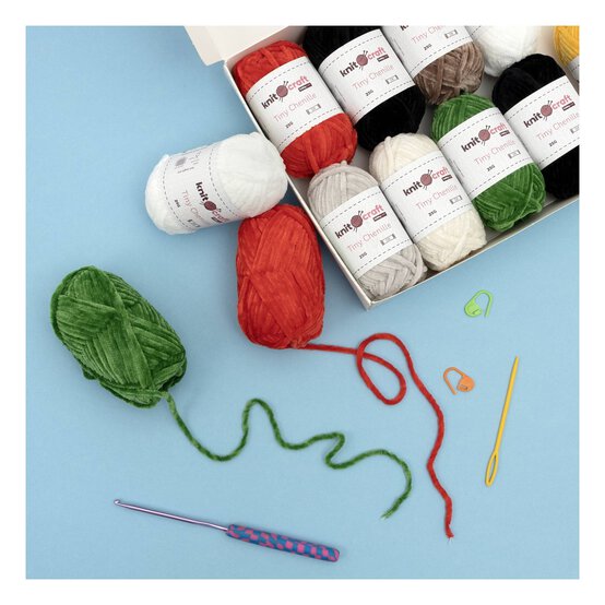 Knitcraft Seasonal Tiny Chenille DK Yarn 25g 12 Pack image number 2