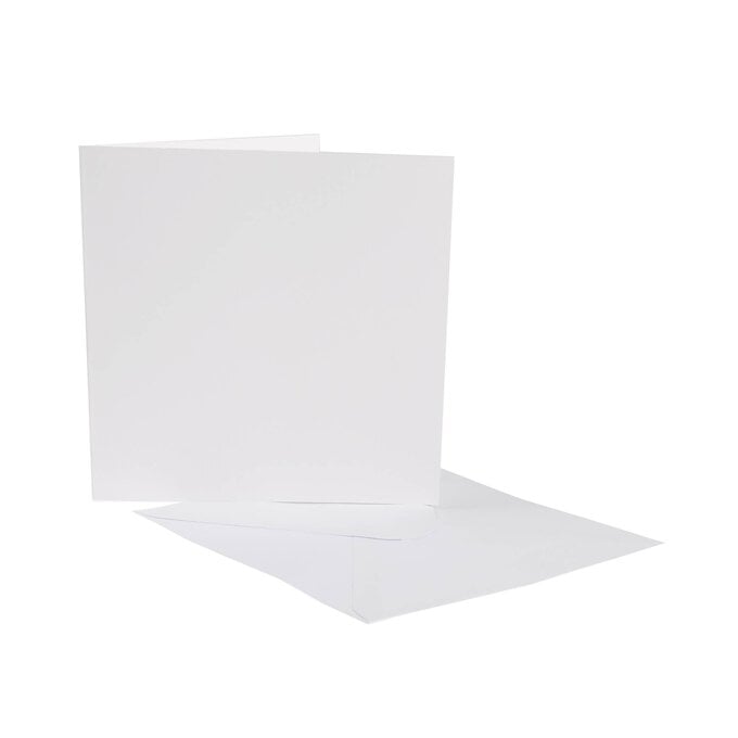 White Cards and Envelopes 6 x 6 Inches 50 Pack image number 1