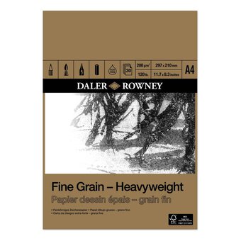 Daler-Rowney Heavyweight Fine Grain Sketchbook A4