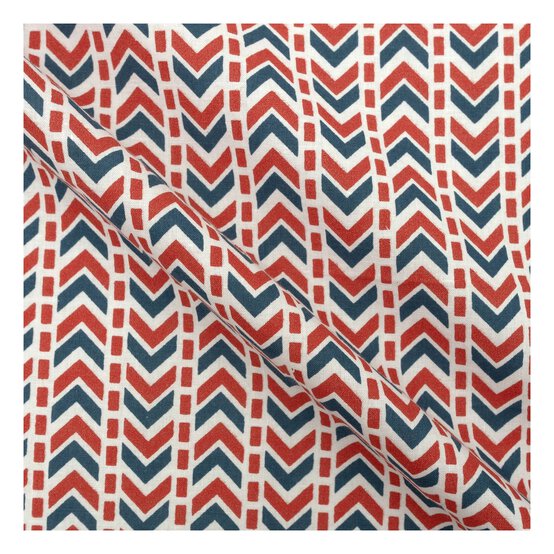 Pink Zigzag Single Cotton Fat Quarter image number 2