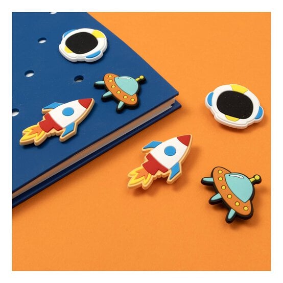 Space Silicone Accessory Charms 6 Pack image number 2