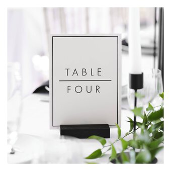 Ginger Ray Black and White Table Numbers 12 Pack 