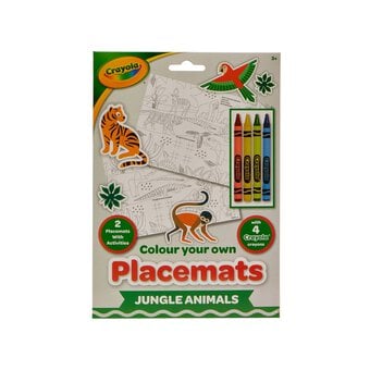 Crayola Colour Your Own Jungle Animal Placemats