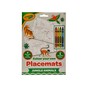 Crayola Colour Your Own Jungle Animal Placemats image number 1