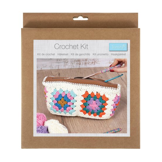 Trimits Granny Square Crochet Bag Kit image number 1