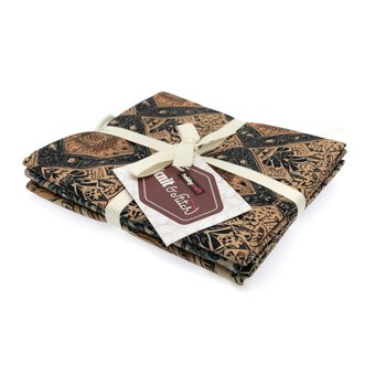 Block Prints Blue Cotton Fat Quarters 4 Pack
