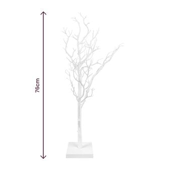 Decorative White Twig Tree 76cm image number 4