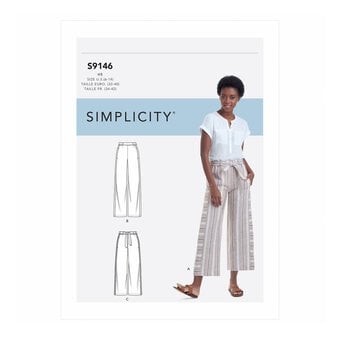 Simplicity Pull-On Trousers Sewing Pattern S9146 (6-14)