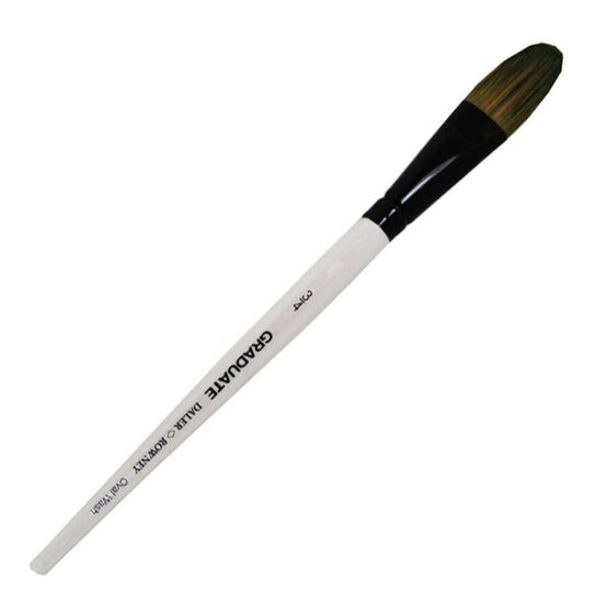 Daler-Rowney Pony & Synthetic Oval Wash Graduate Brush Grey image number 1