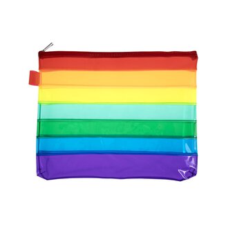 Small Rainbow PVC Pencil Case