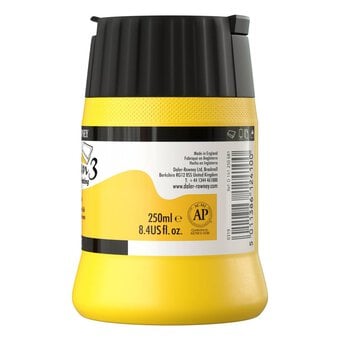 Daler-Rowney System3 Fluorescent Yellow Screen Printing Acrylic Ink 250ml image number 2