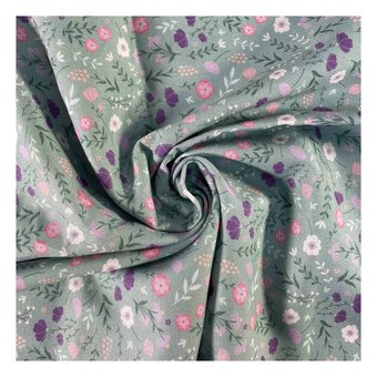 Bouquet Frenzy Cotton Fabric by the Metre