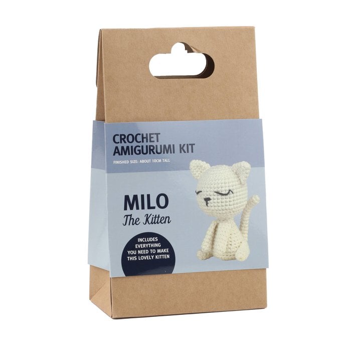 Milo the Kitten Mini Crochet Amigurumi Kit image number 1