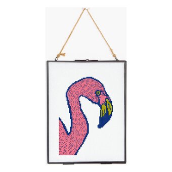 Hobbycraft Flamingo Cross Stitch Hoop Kit