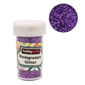 Dark Purple Biodegradable Glitter Shaker 20g