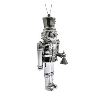 Hanging Black Nutcracker Decoration 12cm