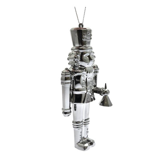 Hanging Black Nutcracker Decoration 12cm image number 2