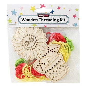 Flower Wooden Threading Kit