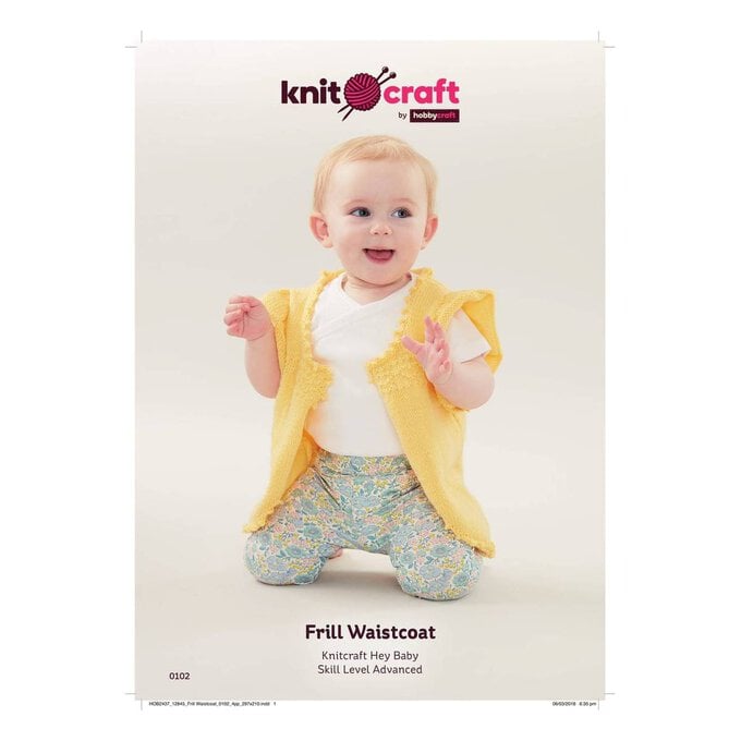 Knitcraft Frill Waistcoat Digital Pattern 0102 image number 1