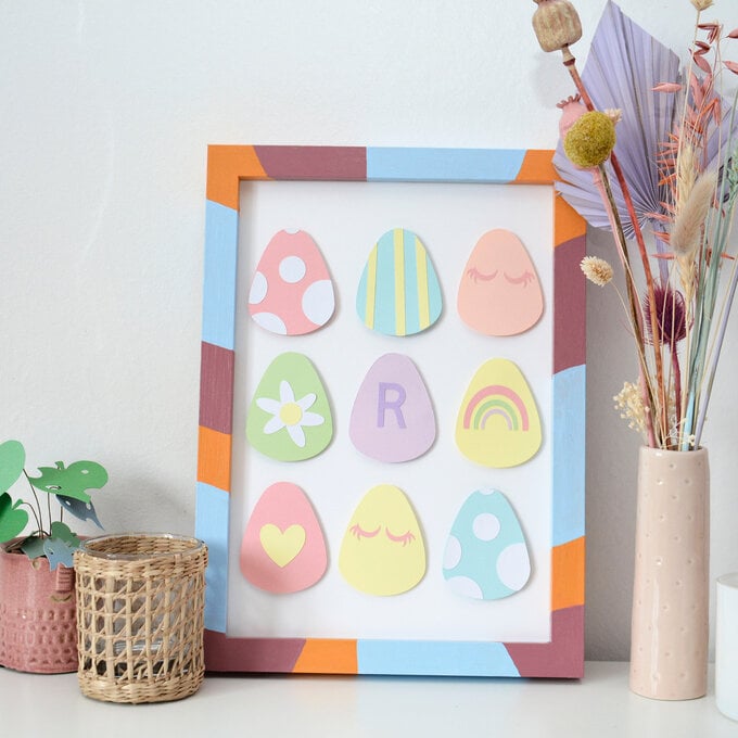 Cricut: How to Make Easter Egg Wall Art image number 1