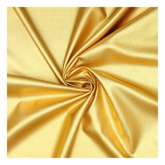 Gold Rayon Metallic Foil Fabric by the Metre