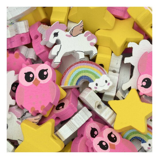 Wooden Charm Beads Tub  image number 3