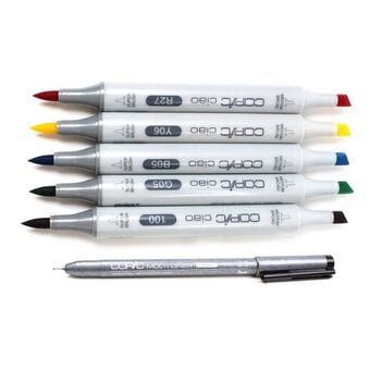 Copic Ciao Twin Tip Bright Markers 6 Pack