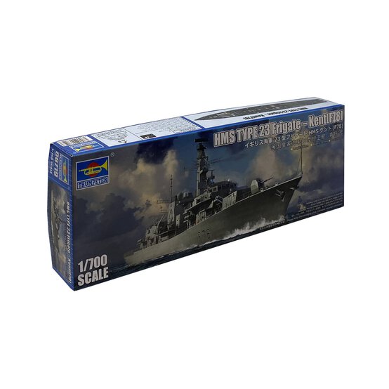 Trumpeter HMS Kent F78 Type 23 Frigate Model Kit 1:700 image number 1