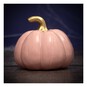 Glazed Pink and Gold Ceramic Pumpkin 11cm image number 1