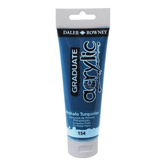 Daler-Rowney Graduate Phthalo Turquoise Acrylic Paint 120ml