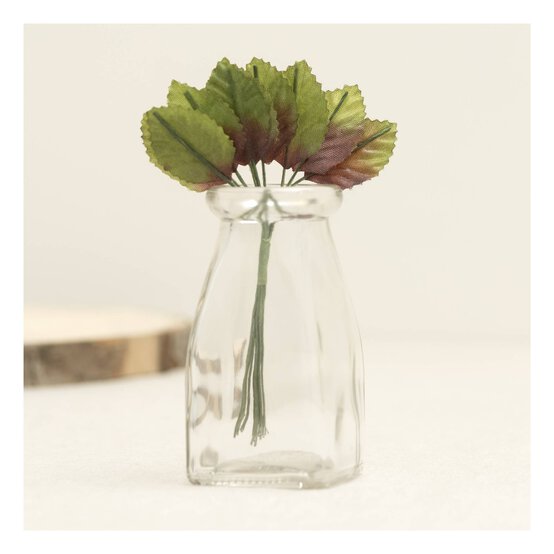 Green and Purple Rose Leaves 12 Pack image number 2