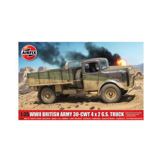 Airfix WWII British Army 30-cwt 4x2 GS Truck Model Kit 1:76 image number 1