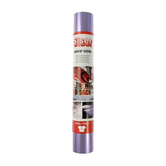 Siser Purple Easyweed Electric Heat Transfer Vinyl 30cm x 50cm image number 1