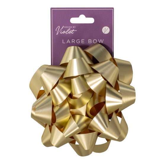 Large Gold Gift Bow  image number 1
