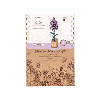 Rowood Lilac Wooden Flower Kit