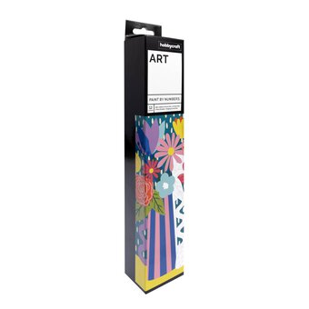 Bright Floral Paint by Numbers Canvas Roll