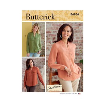 Butterick Women's Top  Sewing Pattern B6856 (B5 8-16)