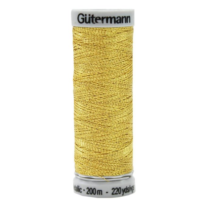 Gutermann Gold Sulky Metallic Thread 200m (7007) image number 1