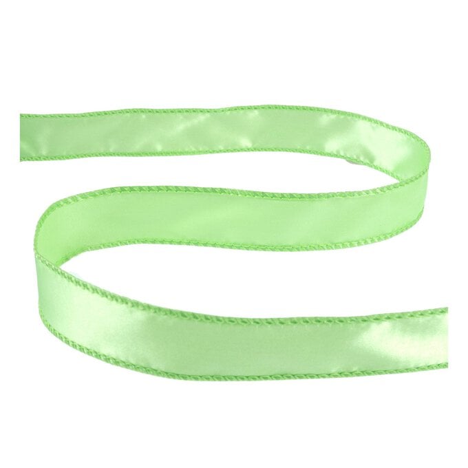 Apple Wire Edge Satin Ribbon 25mm x 3m image number 1