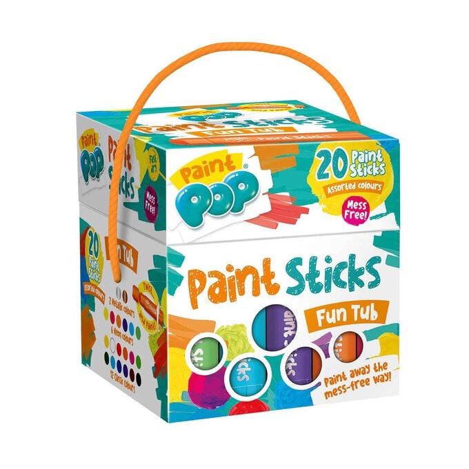 Paint Pop Paint Sticks Tub 20 Pack image number 1